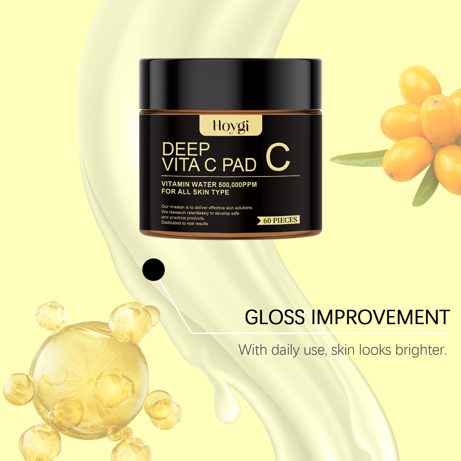Hoygi Vitamin C Brightening Pad Face Gentle Hydrating And Moisturizing Cleanser Moisturizing And Brightening Skin Shims_voghion.com