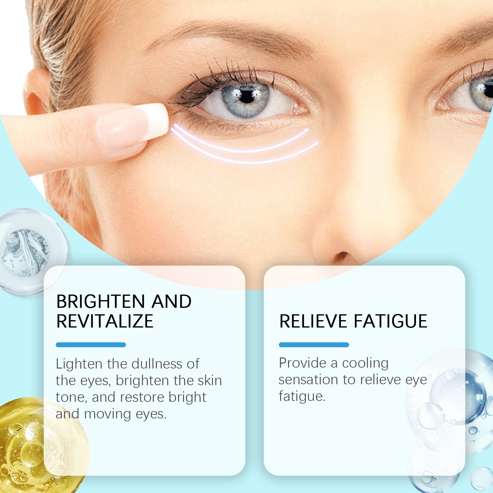 Hoygi Eye Anti-Wrinkle Treatment Stick Firming Eye Cream Stick Moisturizing And Moisturizing Skin Around Eyes Fine Lines Massage Stick_voghion.com