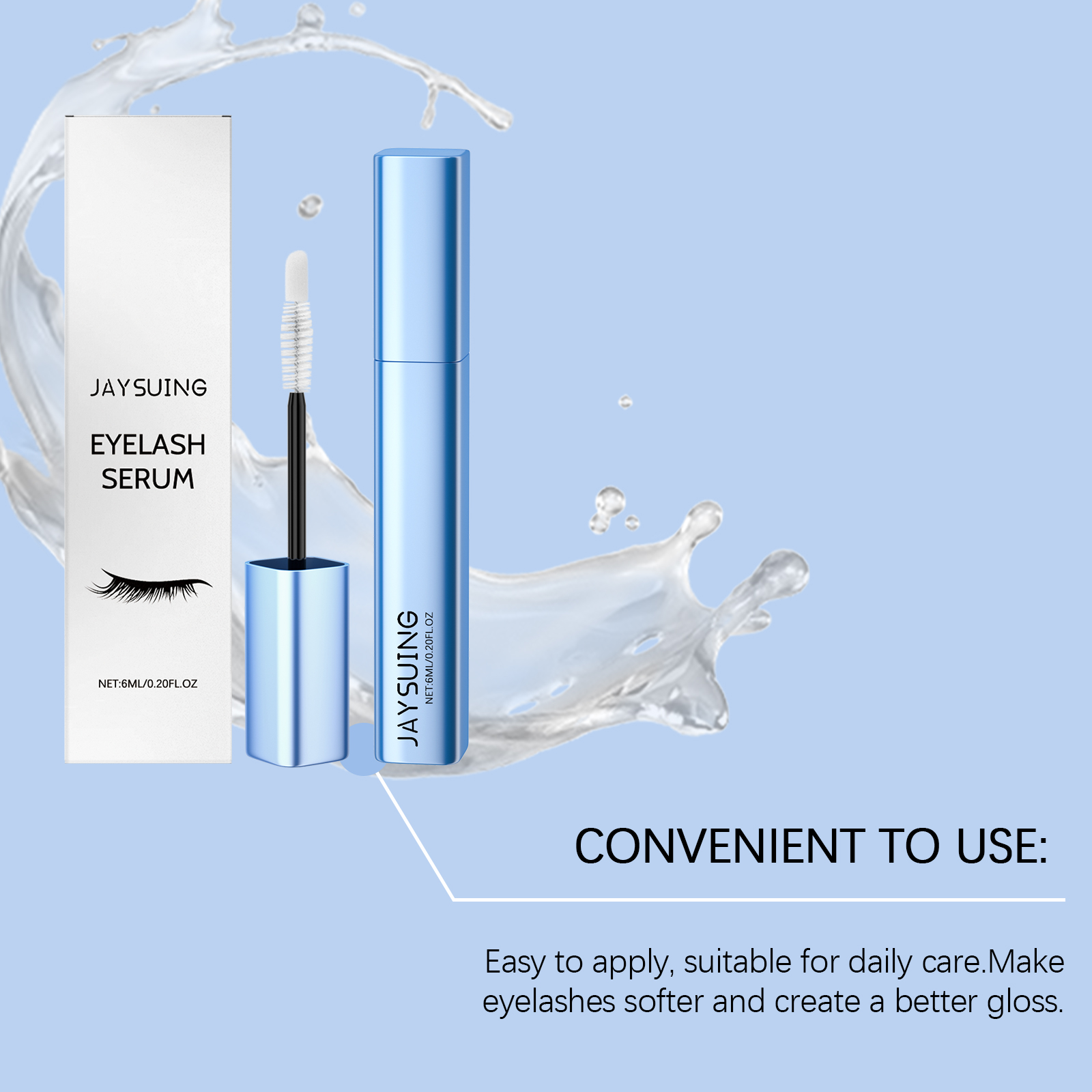 Jaysuing Mascara For Naturally Curled Smudge-proof Eyelashes_voghion.com