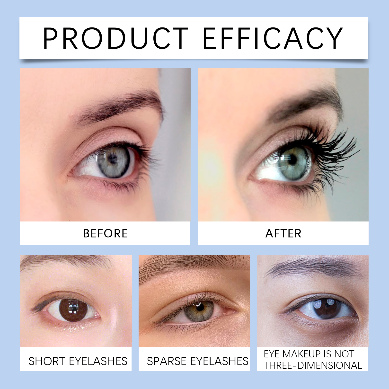 Jaysuing Mascara For Naturally Curled Smudge-proof Eyelashes_voghion.com