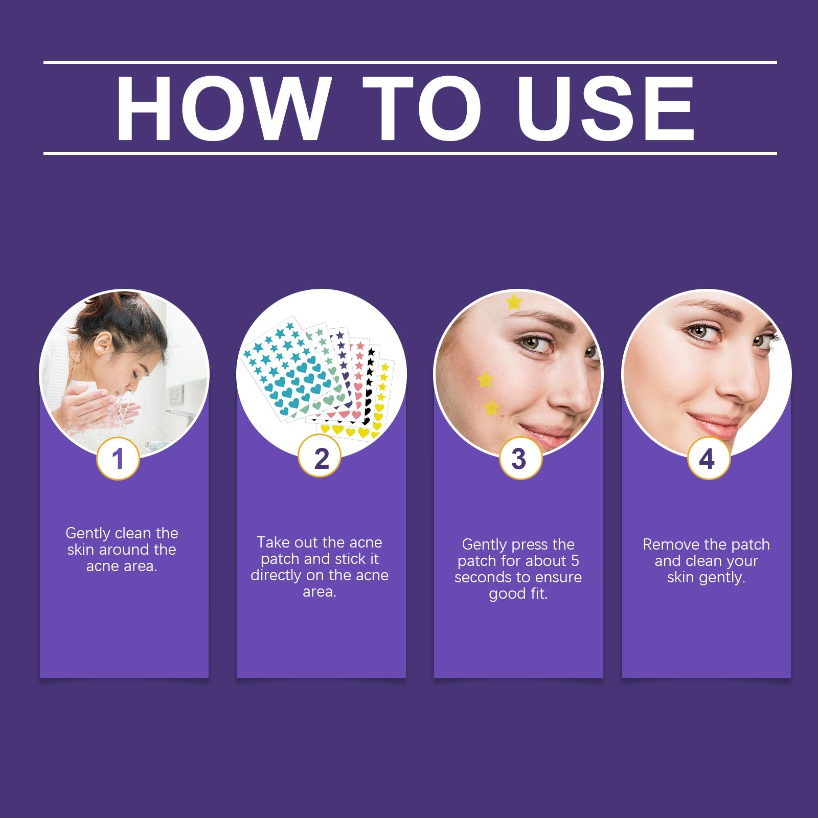 Jaysuing Color Acne Patch Covering Acne Print Face Patch For Comfort And Smoothness_voghion.com