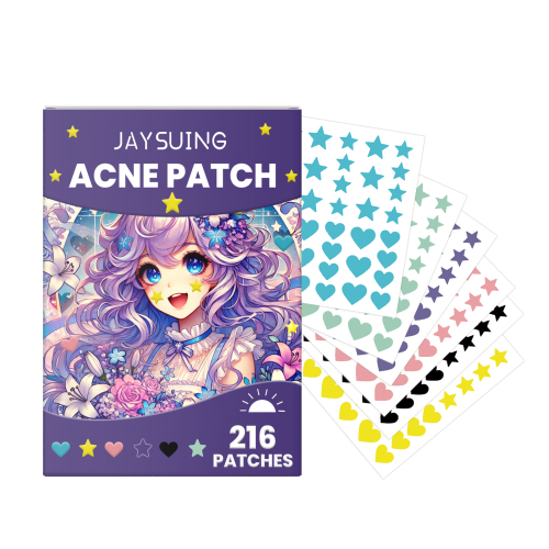 Jaysuing 彩色痘痘贴 遮盖痘印粉刺亲肤上妆脸部肌肤贴片舒适平滑