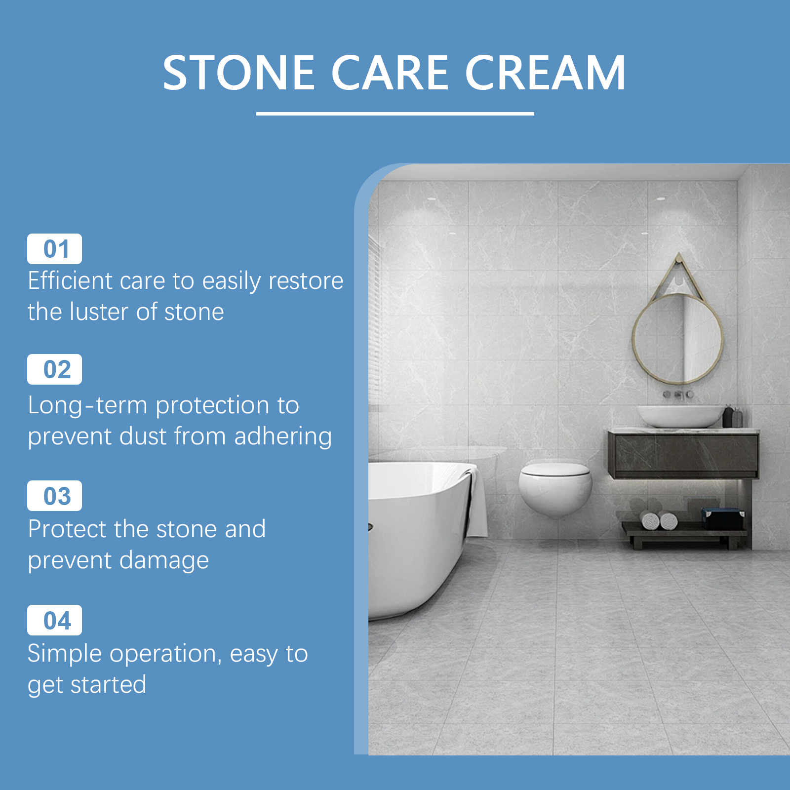 Jaysuing Stone Maintenance Cream, Tile Stone Maintenance Floor Renovation Polish Cream Waxed Floor Care Cream_voghion.com