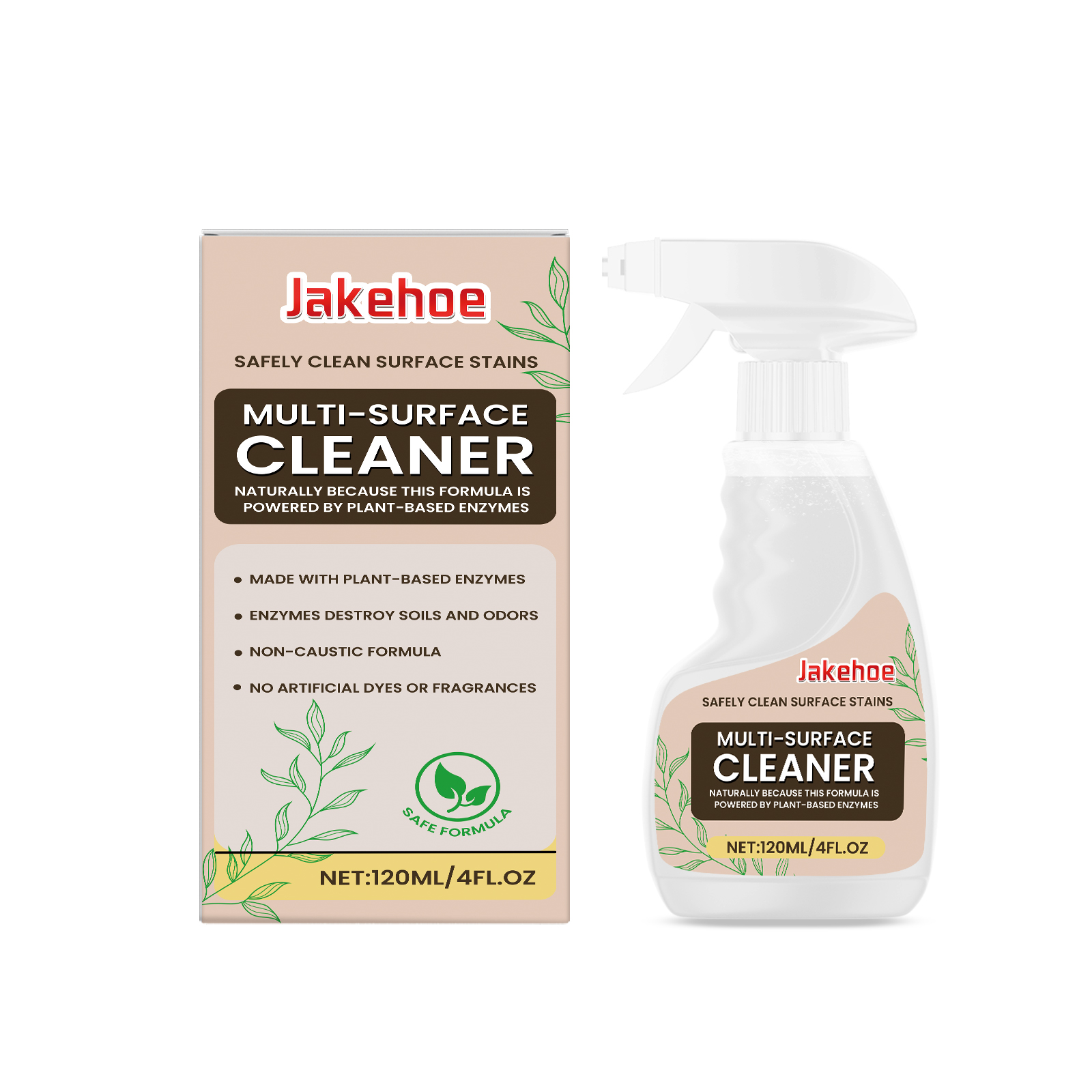 Jakehoe Multi-Surface Cleaner Kitchen Range Hood Sink Countertop Stain Removal Multi-Effect Cleaner_voghion.com