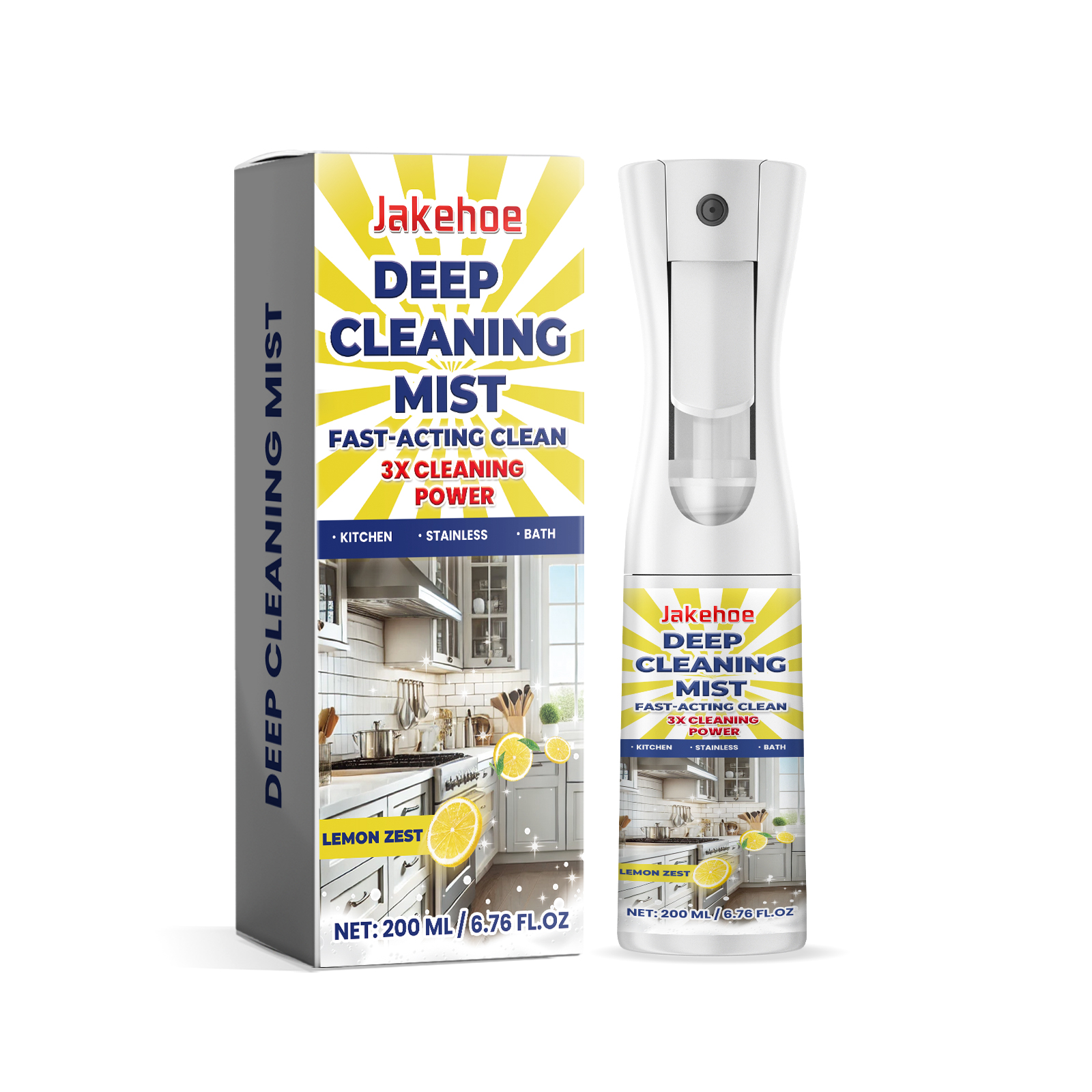 Jakehoe Kitchen Deep Cleaning Spray Kitchen Stove Hood Cleaning Oil And Dirt Remover_maomaolike.com