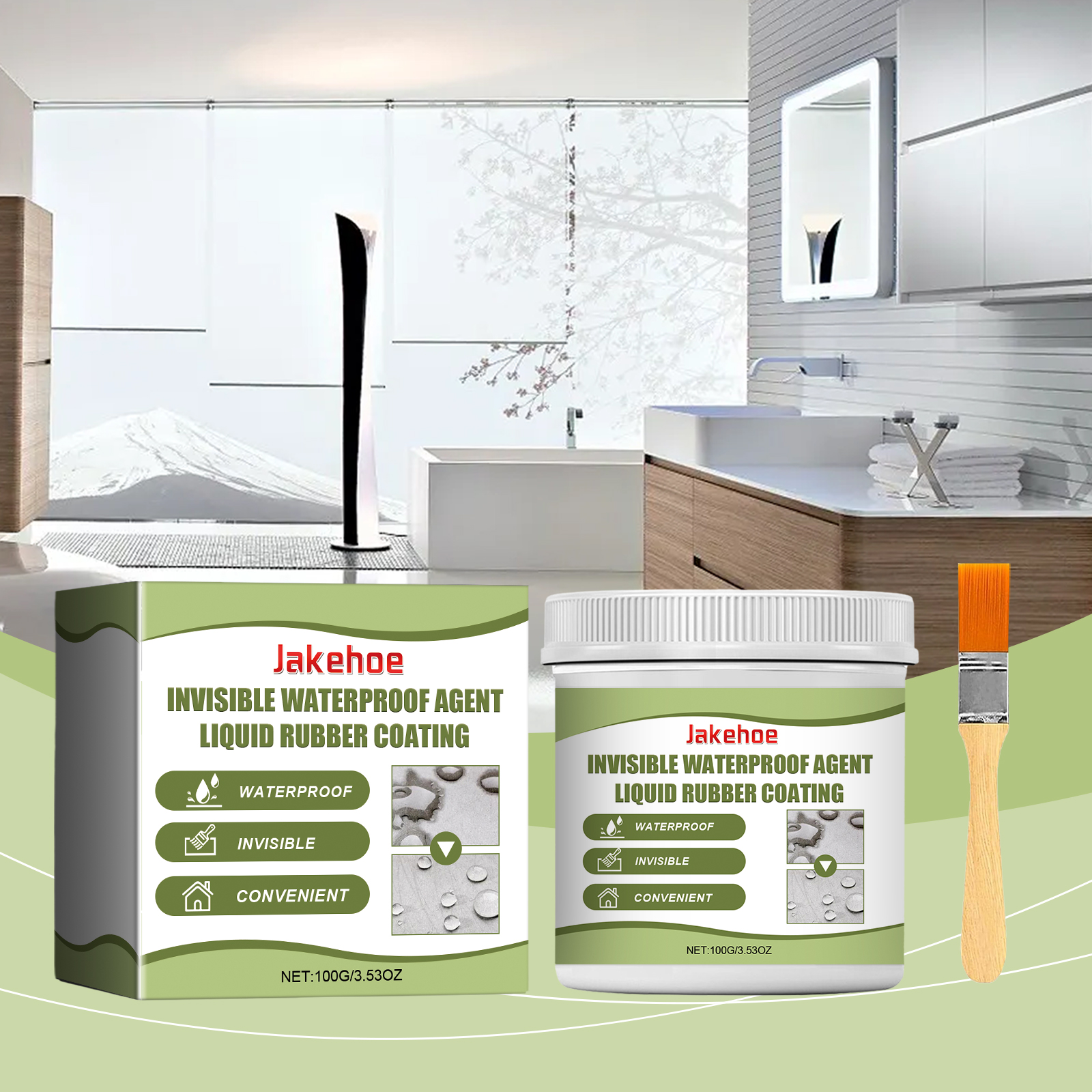 Jakehoe Invisible Waterproof Sealant Waterproof Invisible Glue Seals Household Smash Free Brick Waterproof Paint_voghion.com