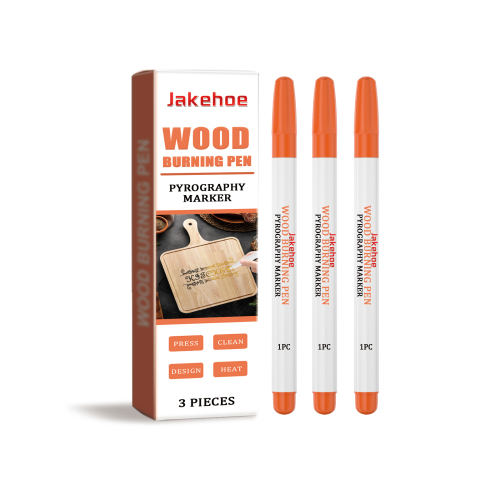 Jakehoe 燃烧烙画笔 木材燃烧效果焦记笔美术马克笔烙画笔烧焦笔