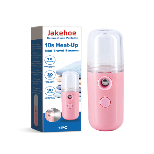 jakehoe 旅行迷你蒸汽机 清洁耐用轻巧便携衣物蒸汽喷雾清洁器