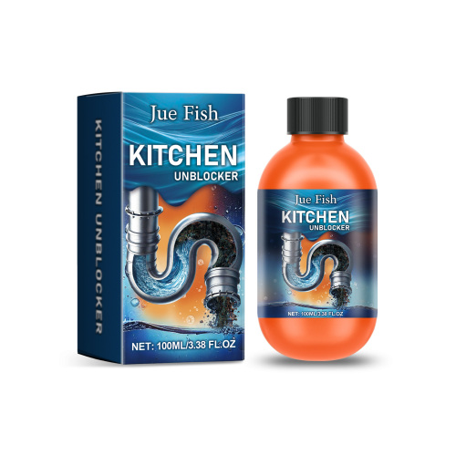Jue-Fish 排水管清洁剂 家用厨房厕所水槽排水管快速疏通清洁剂