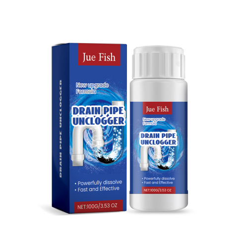 Jue-Fish 排水管清洁剂 浴室厨房管道排水管强力疏通清理清洁污垢