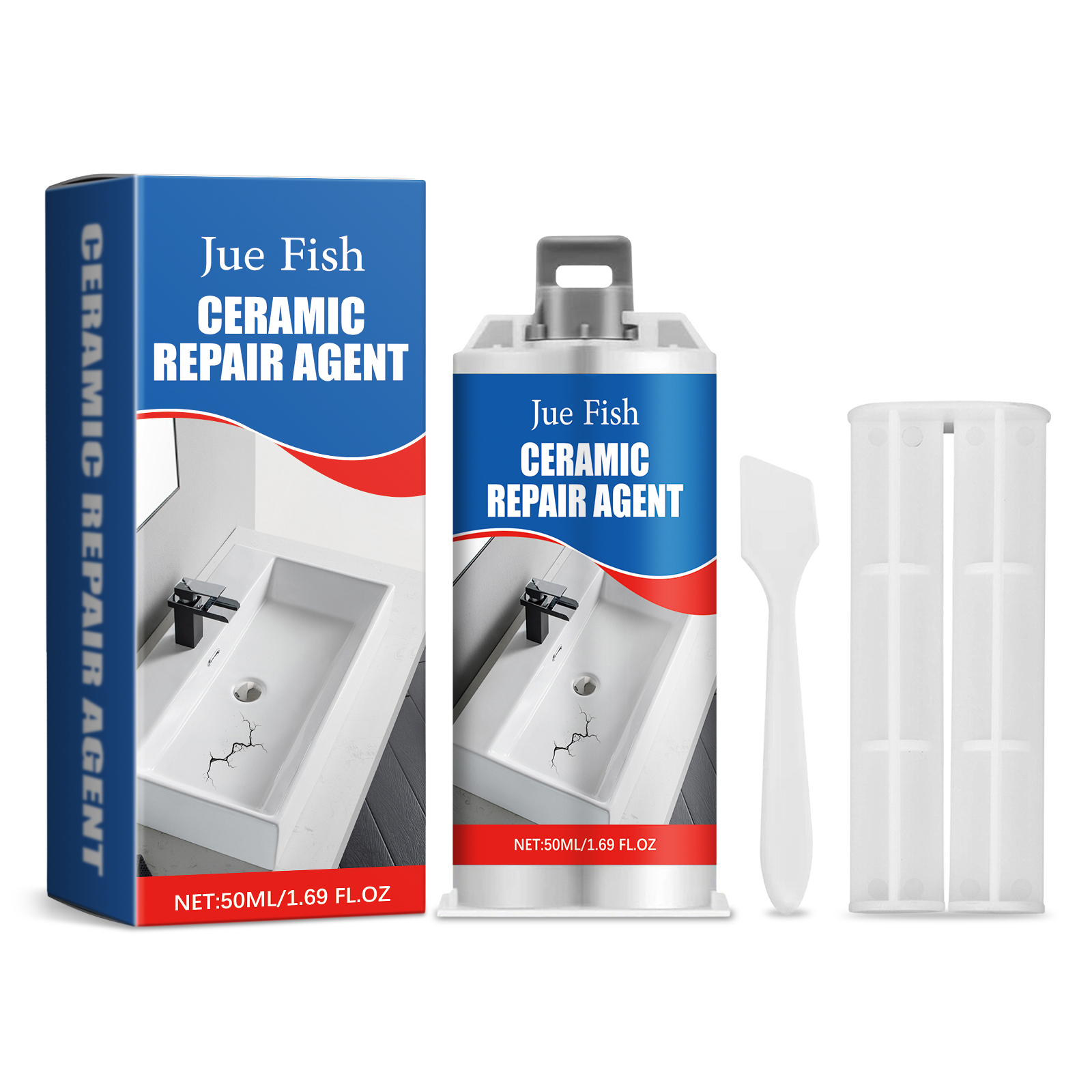 Jue-Fish Клей для ремонта плитки, для гостиной, кухни, ванной комнаты, настенной плитки, заделка швов, водостойкий клей для ремонта плитки