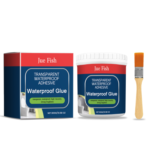Jue Fish 透明防水胶（300g） 卫生间瓷砖墙砖补漏防漏材料家用透明胶水