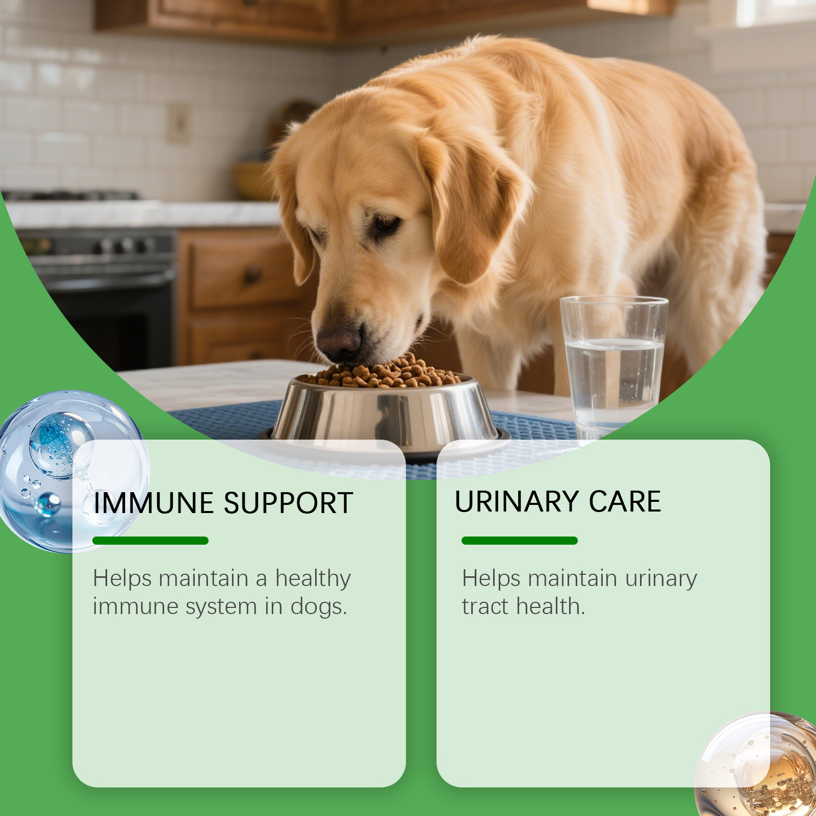 Kriath Dog Gentle, integratore nutrizionale per la cura del corpo degli animali domestici, gocce_voghion.com