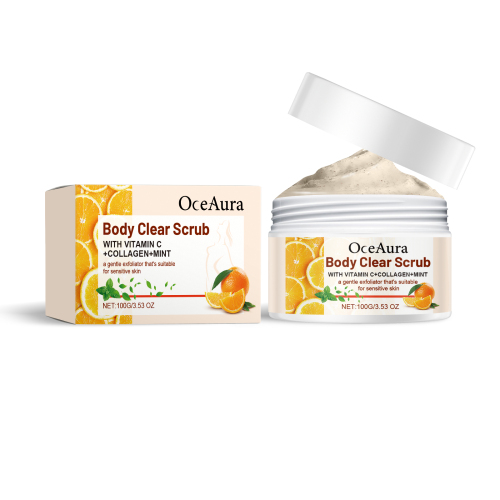 OceAura 橙子身体磨砂膏 鲜橙VC去角质清洁滋养润滑身体肌肤磨砂膏