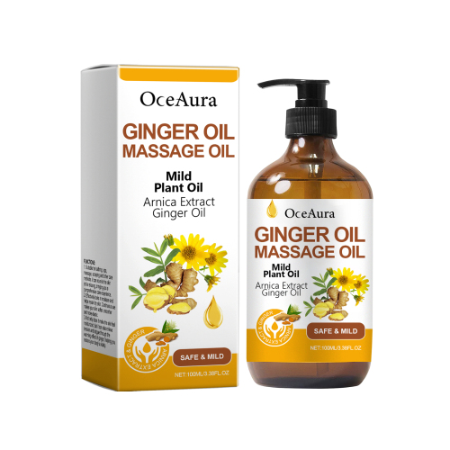 OceAura 生姜按摩精油 生姜护理精华油身体按摩日常护理紧致肌肤