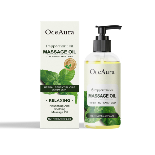 OceAura 植物身体精油（薄荷油）补水保湿全身润肤持久滋润按摩精油