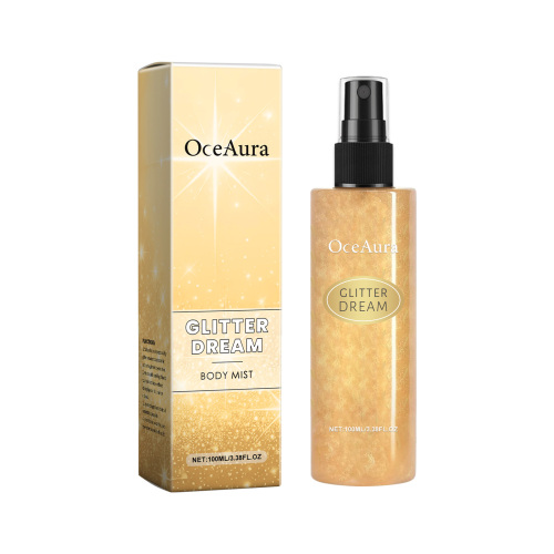OceAura 身体闪光喷雾 自然立体持久闪亮头发身体锁骨高光喷雾