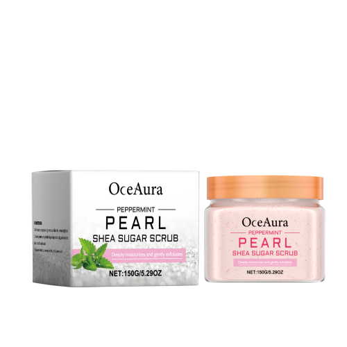 OceAura 薄荷珍珠磨砂膏 保湿身体磨砂膏嫩滑肌肤洁净滋润保湿膏