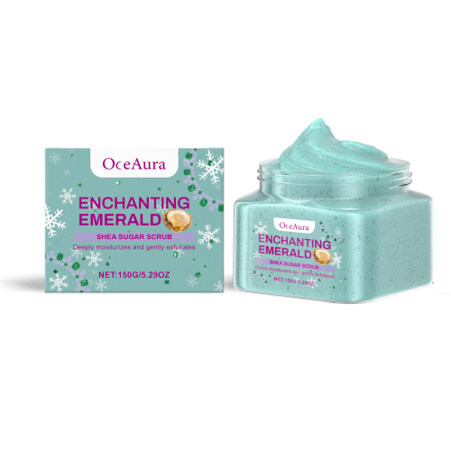 OceAura 乳木果油身体磨砂膏 身体清洁滋润保湿肌肤去角质磨砂膏