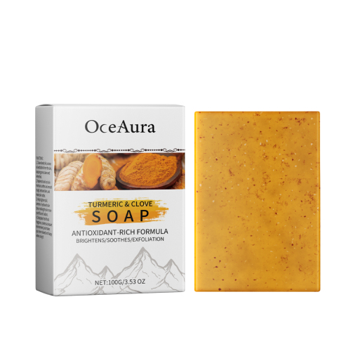 OceAura 姜黄丁香精油皂 保湿滋润面部身体清洁柔嫩肌肤花香皂