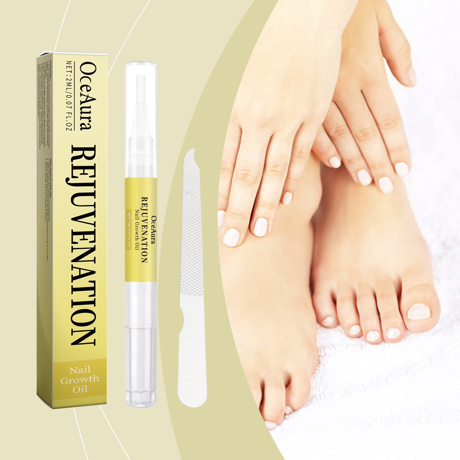 OceAura Nail Repair Lotion, Nail Care Nourishes Nails Repair Smooth And Gentle Clean Daily Care Nail Polish_voghion.com