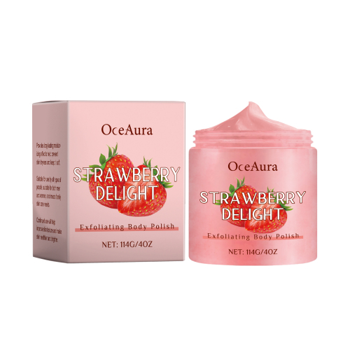 OceAura 草莓去角质磨砂膏 身体温和清洁滋润保湿嫩滑肌肤去角质