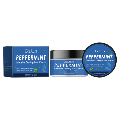 OceAura 薄荷清凉足霜 补水修护干燥粗糙肌肤缓解双足清凉舒爽足霜