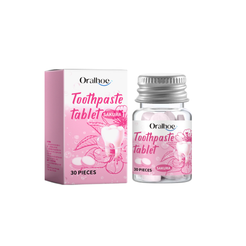 Oralhoe 固体牙膏片 牙齿深层清洁口腔护理牙黄污垢洁净便携牙膏片