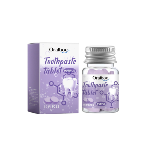 Oralhoe 固体牙膏片 牙齿深层清洁口腔护理牙黄污垢洁净便携牙膏片