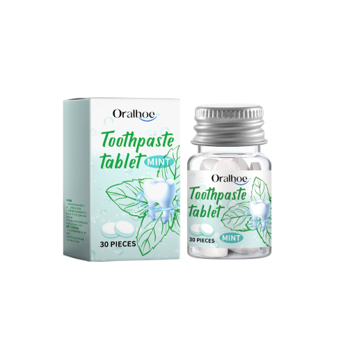 Oralhoe 固体牙膏片 牙齿深层清洁口腔护理牙黄污垢洁净便携牙膏片