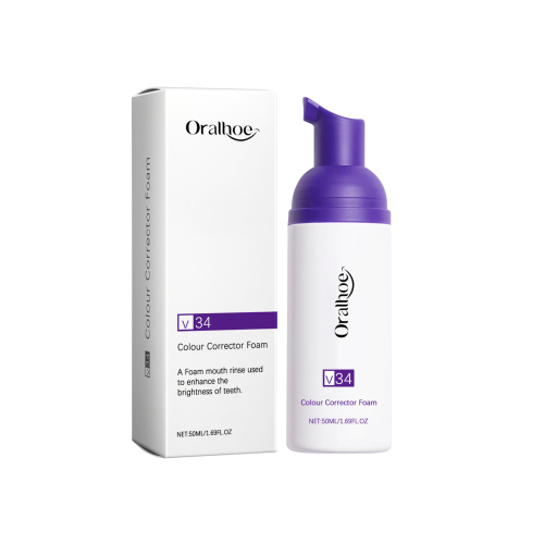 Oralhoe 紫色洁牙慕斯 清洁呵护牙齿口腔护理去牙渍温和洁牙慕斯