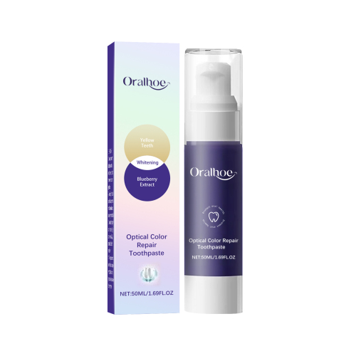 Oralhoe 紫色亮泽牙膏 牙齿牙渍烟渍清洁光泽牙齿清新口腔护理牙膏