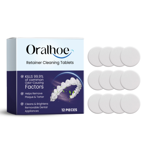 Oralhoe 夜间护齿器清洁泡腾片 呵护假牙牙套清洁污渍护理泡腾片