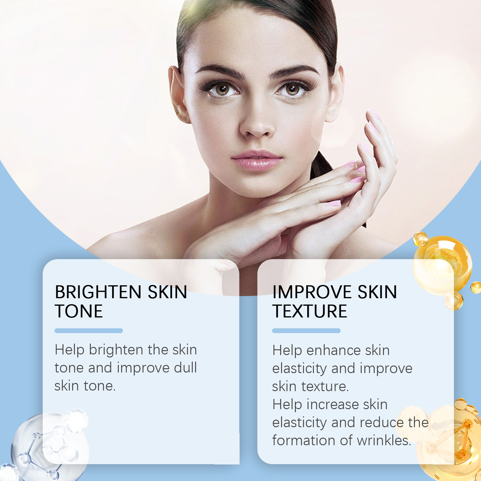 OUHOE Facial Moisturizing Essence, Facial Moisturizing Skin Moisturizing, Brightening And Firming Skin Care Essence_voghion.com