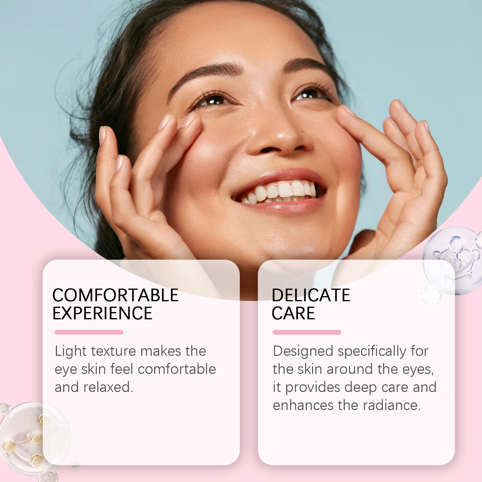 OUHOE Collagen Eye Cream, Moisturizes Skin Around Eyes, Reduces Dry Lines, Moisturizes And Soften Eyes_voghion.com