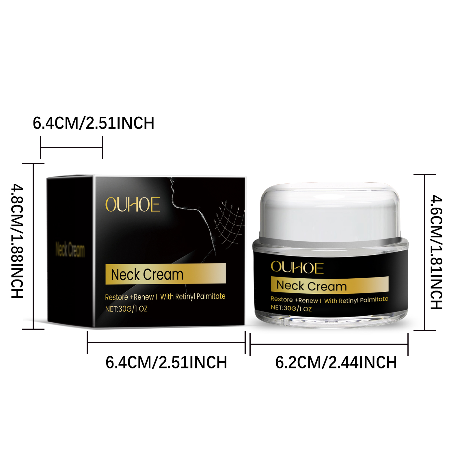 OUHOE Neck Moisturizer Hydrating, Hydrating, Purifying And Firming Care For Neck Skin_voghion.com