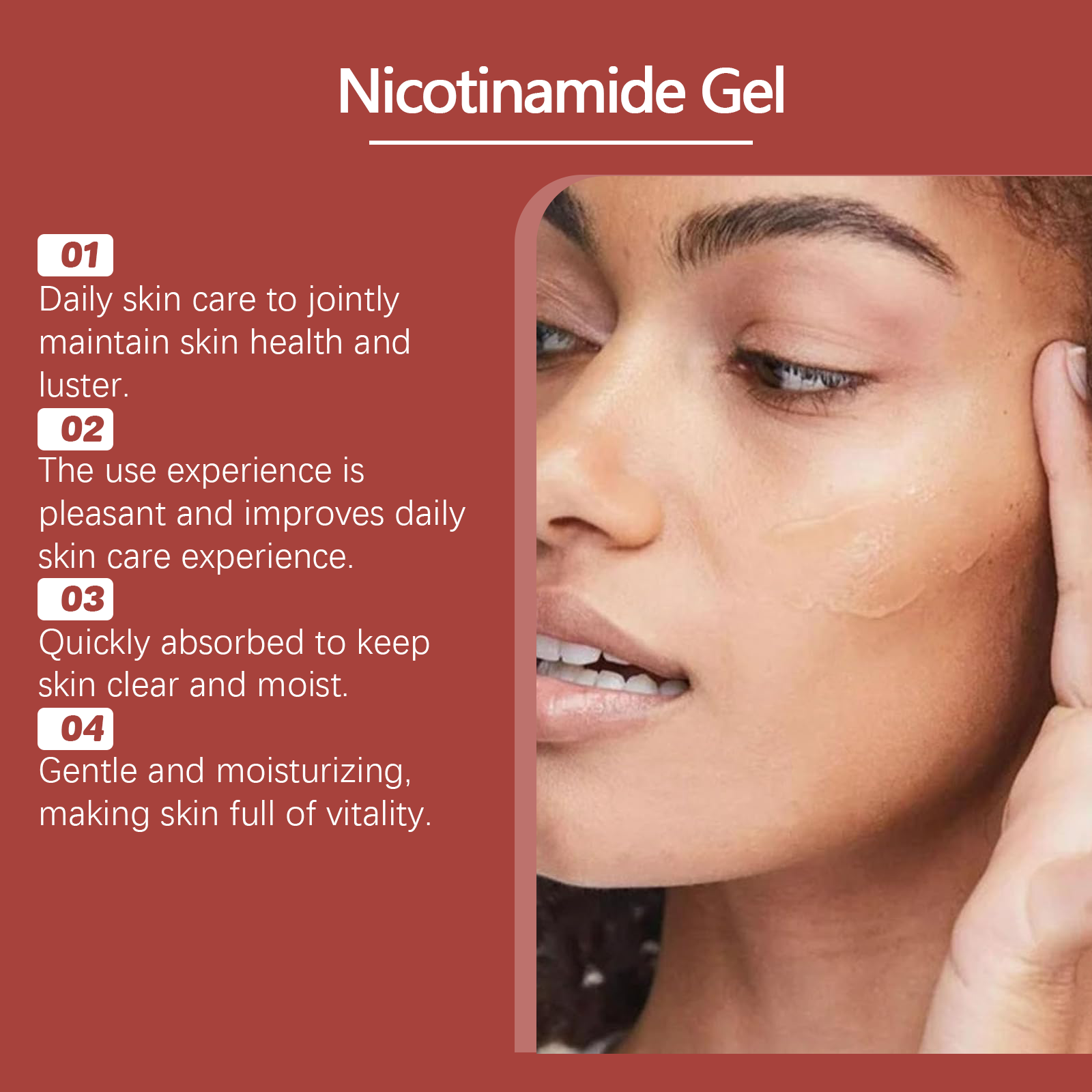 OUHOE Nicotinamide Gel Moisturizes Soothing Firming Skin Hydrating Hydrating Facial Moisturizing Gel_voghion.com