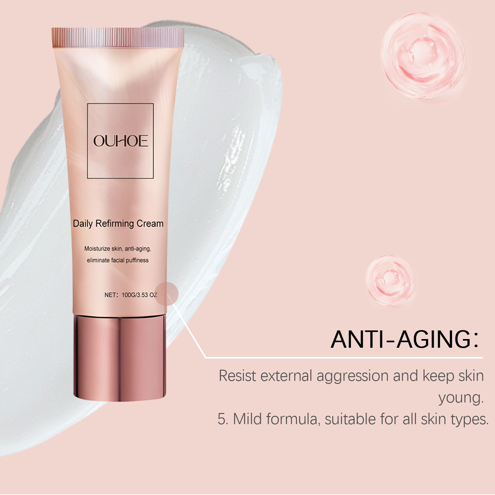 OUHOE Facial Care Cream Moisturizes And Moisturizes Facial Skin Daily Skincare Beauty Moisturizing And Brightening Care Cream_voghion.com