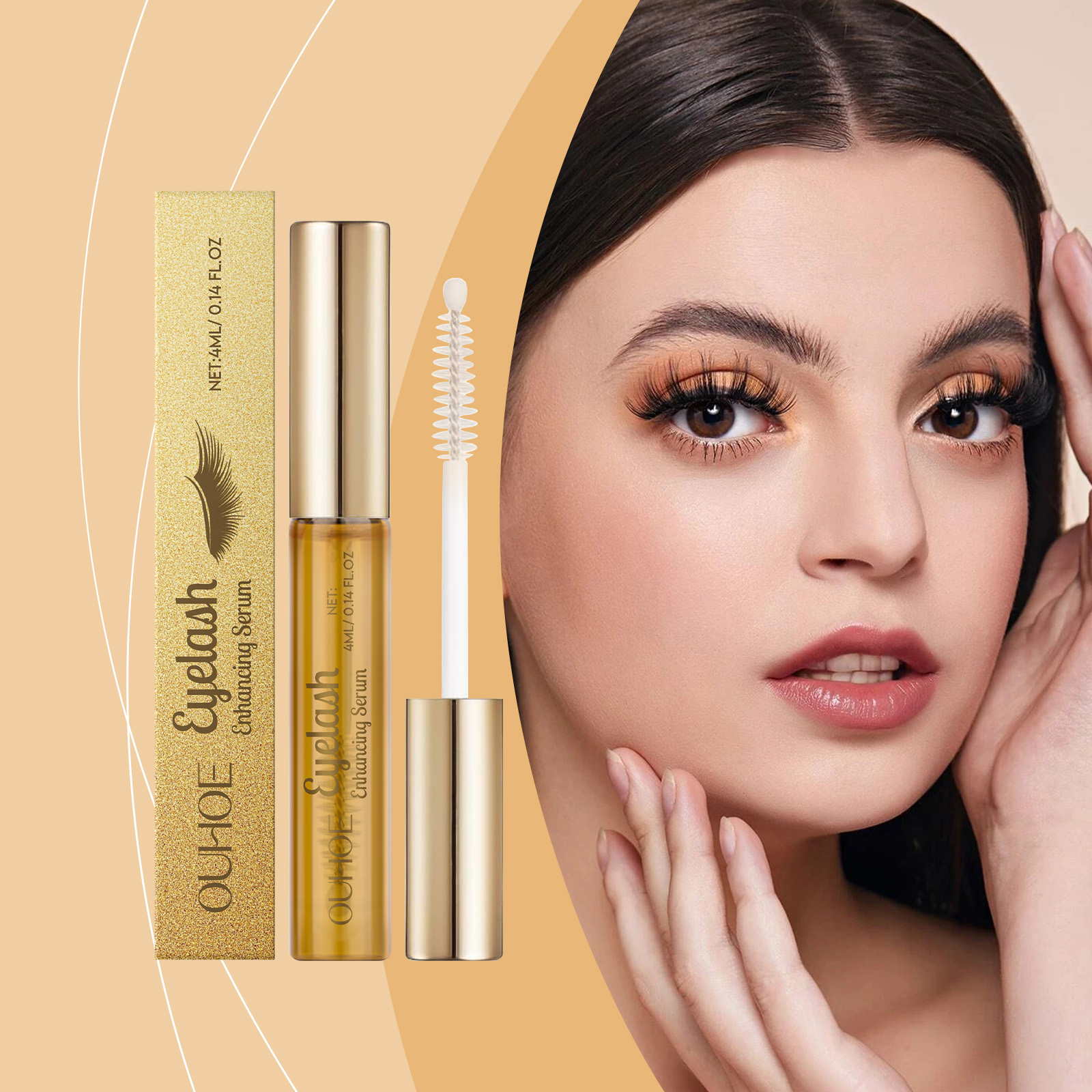 OUHOE Mascara Natural Eyelash Set, Not Take Off Makeup Beautiful And Not Easy To Dye Daily Eye Makeup Mascara_voghion.com