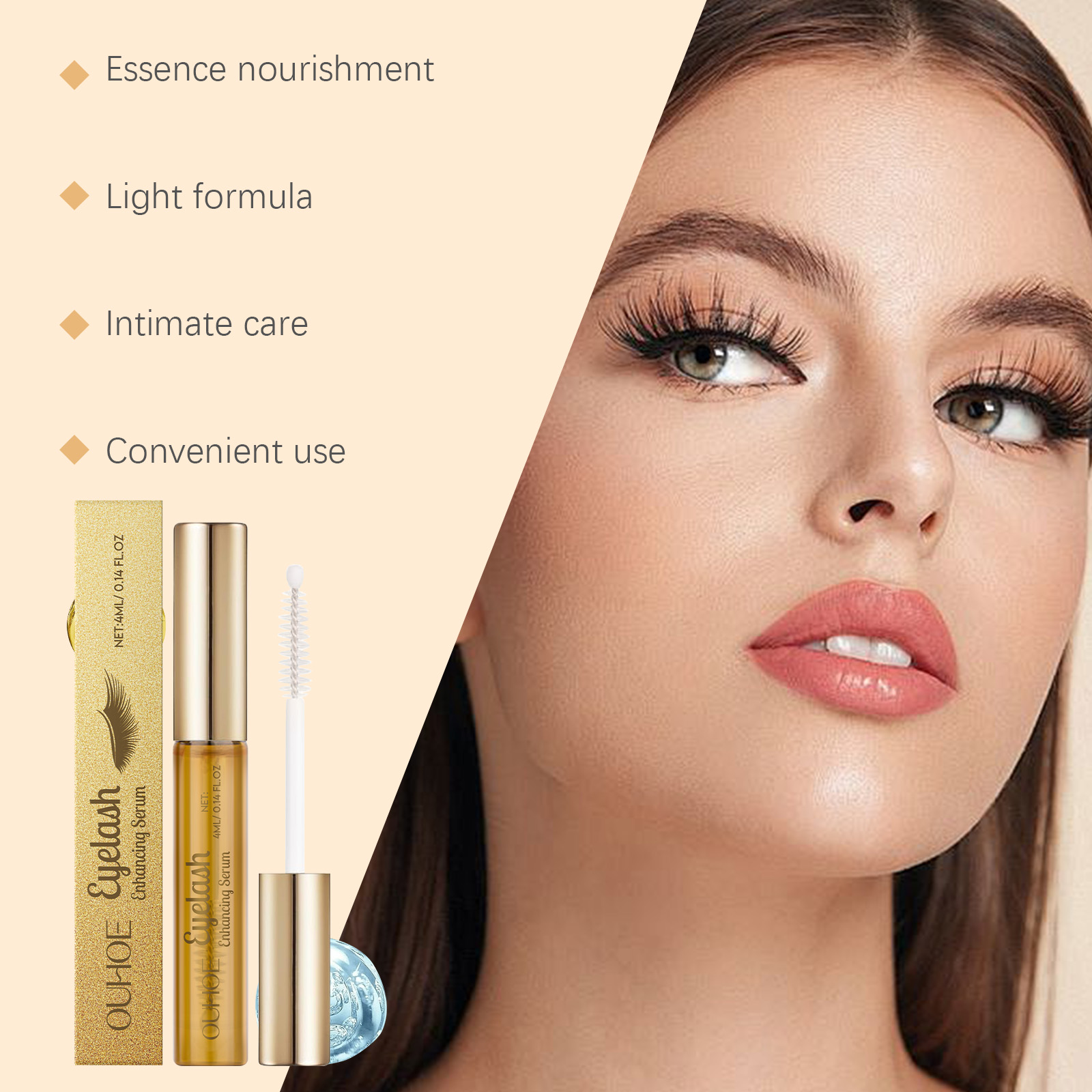Ouhoe Natural Eyelash Mascara - Long-lasting Daily Eye Makeup_voghion.com
