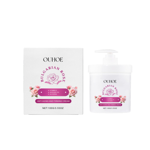OUHOE 玫瑰紧致润肤霜 淡纹面部肌肤补水保湿滋润提亮修护面霜