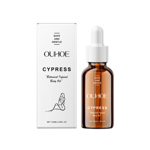 OUHOE 柏树身体油 日常温和滋润全身肌肤柏树植物身体护理按摩精油