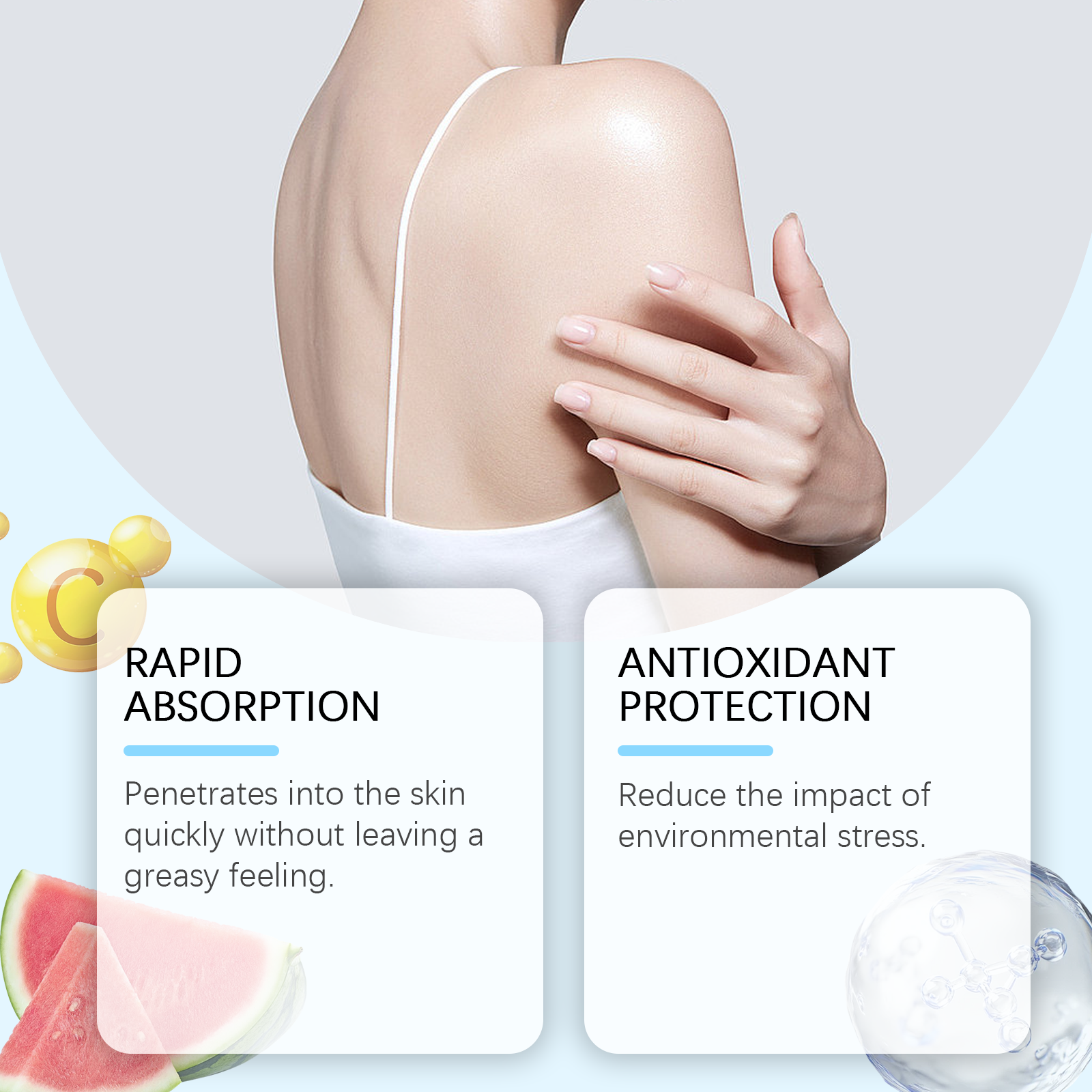 OUHOE Watermelon Body Cream Gentle Nourishing Moisturizing Moisturizing Daily Body Skin Care Cream_voghion.com
