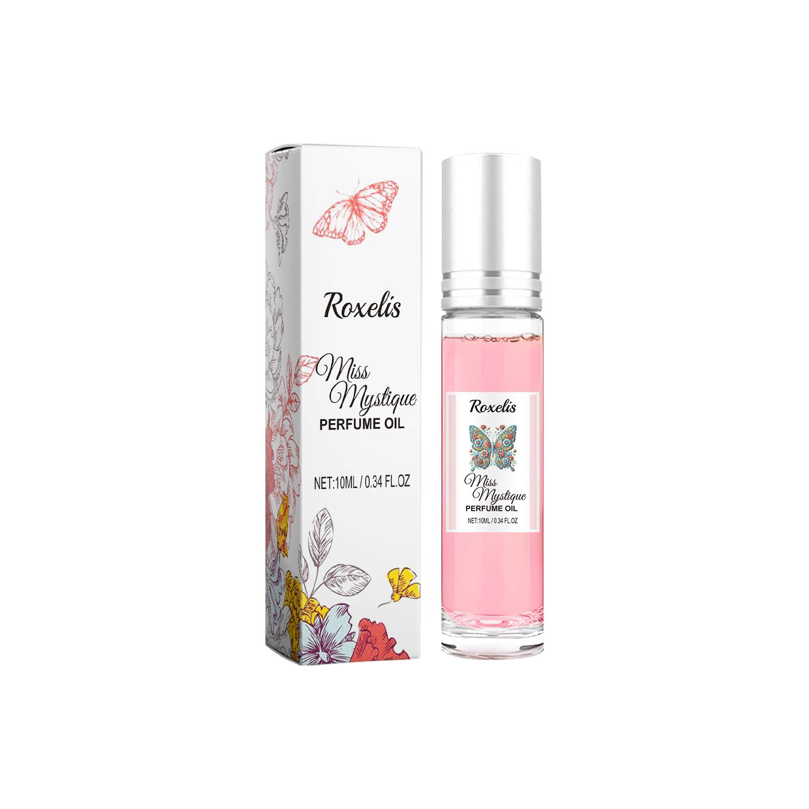 Roxelis Rolling Rose Parfüm, tragbares Fläschchen, bezaubernder, natürlicher, frischer und lang anhaltender Pheromonduft_voghion.com