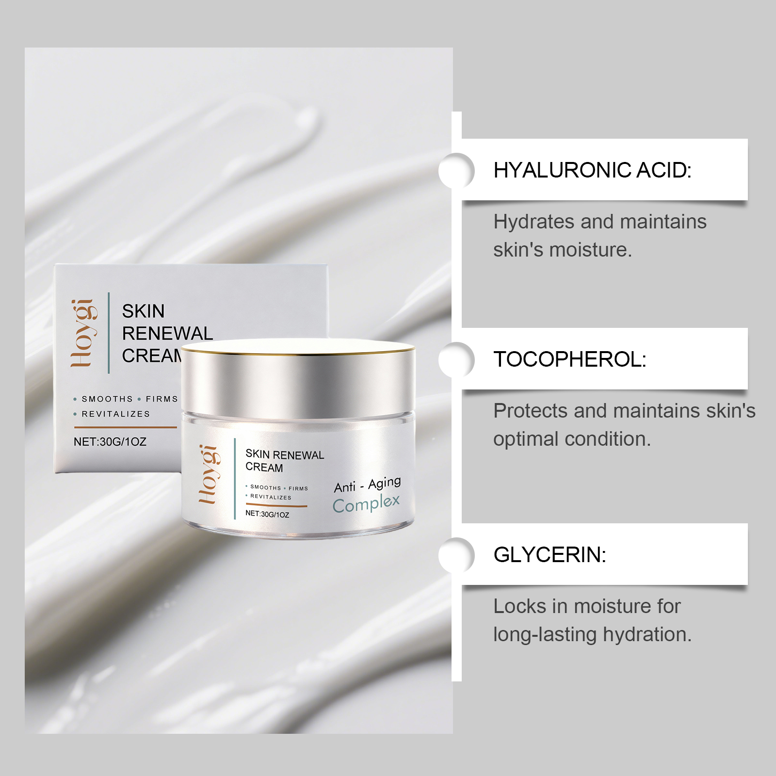 Hoygi Hydrating Face Cream For Smooth Bright And Moist Skin_voghion.com