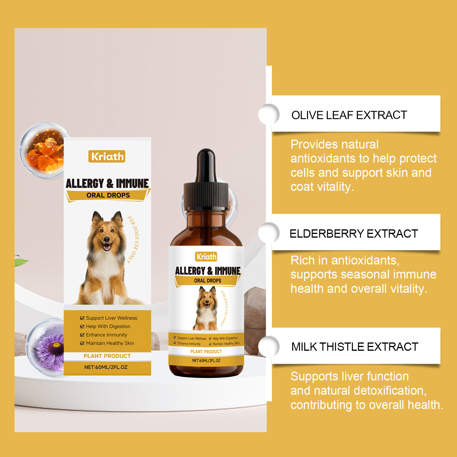 Suplementos herbales para perros vitalidad y confort corporal_voghion.com
