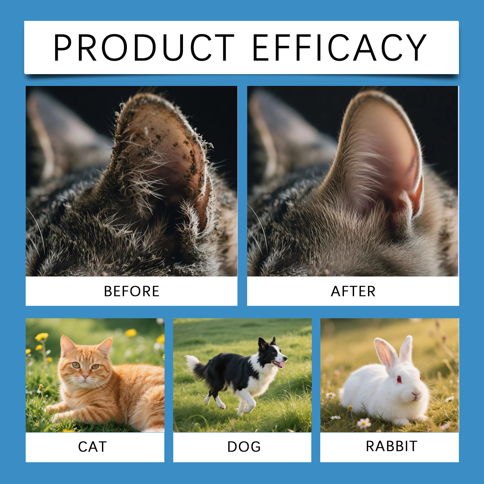 EelJoy Pet Gentle Formula Cleans Earwax Odor Ear Refreshing Daily Care Agent_voghion.com