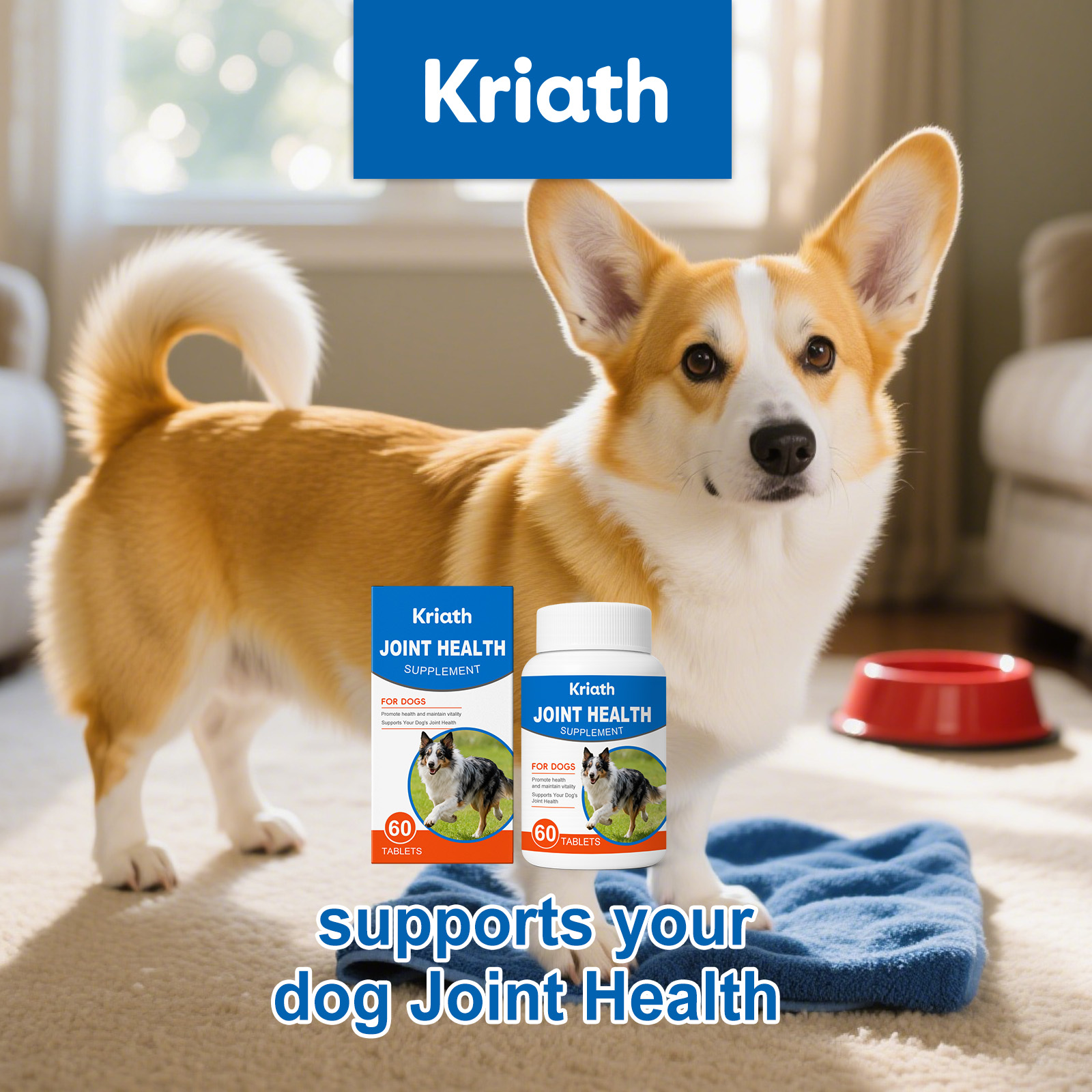 Complément alimentaire kriath pour articulations du chien_voghion.com