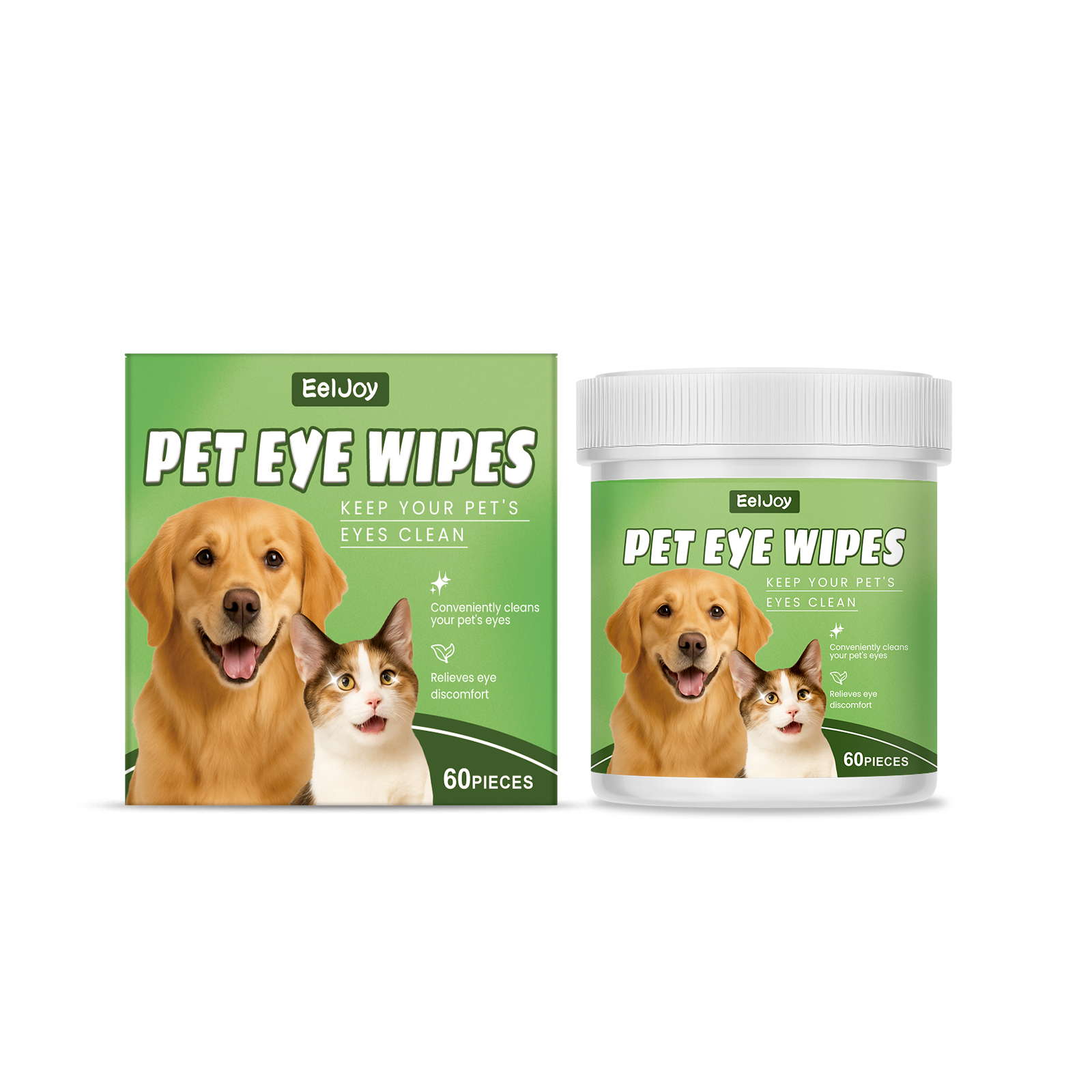 Salviette occhi per cani detergente delicato per lacrime e orecchie_voghion.com
