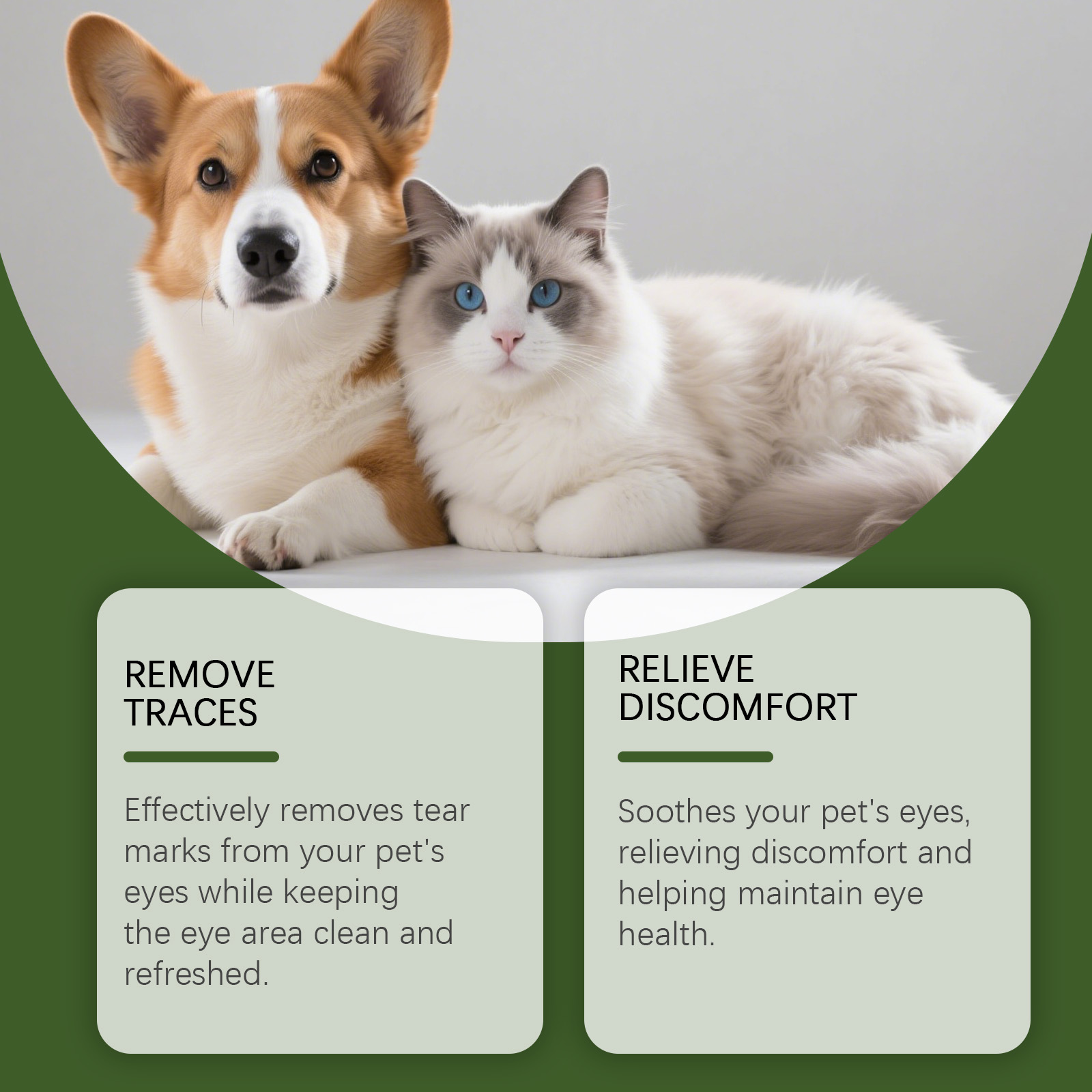 Salviette occhi per cani detergente delicato per lacrime e orecchie_voghion.com